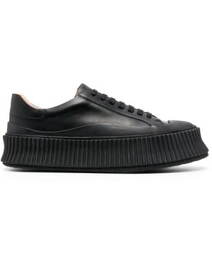 Jil Sander Low-Top Lace-Up Trainers - Black