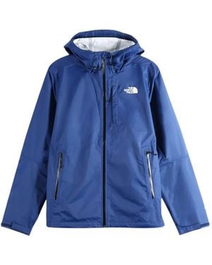 The North Face Logo-Print Hooded Jacket - Blue