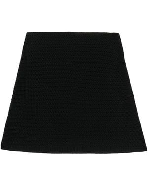 Mach & Mach Mini-Rok Met A-Lijn - Zwart