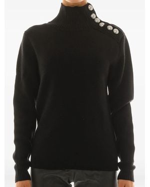 Rabanne Pull À Col Roulé - Noir