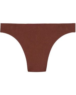 Lenny Niemeyer Ribbed Bikini Bottoms - Brown