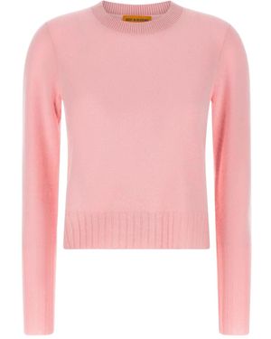 Guest In Residence Shrunken crew-neck sweater - Rosa