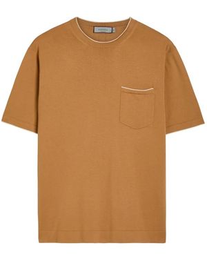 Canali Chest-Pocket T-Shirt - Brown