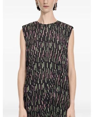 JNBY Geometric-Print Mini Dress - Black