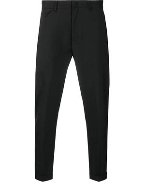 Low Brand Cropped Tailored Trousers - Black
