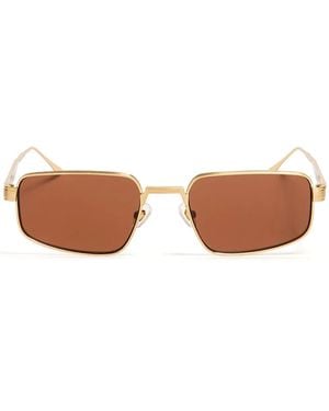 Karen Wazen Gafas De Sol Con Montura Rectangular - Marrón