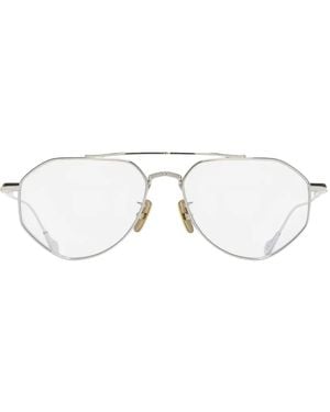 Cutler and Gross Gafas 017 Con Montura Geométrica - Blanco