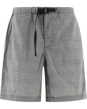Mountain Research Prince-Of-Wales Pattern Shorts - Grey