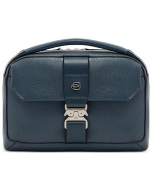 Piquadro Borsa Tote Con Fibbia - Blu