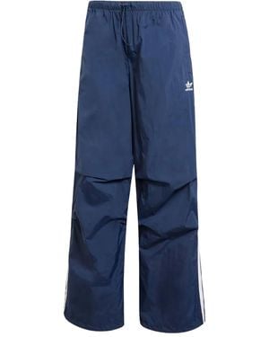 adidas スリーストライプス トラックパンツ - ブルー