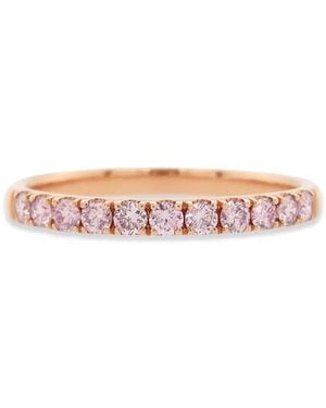 HYT Jewelry 18K Rose Diamond Band Ring - Pink