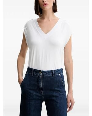 Guess V-Neck Tank Top - White