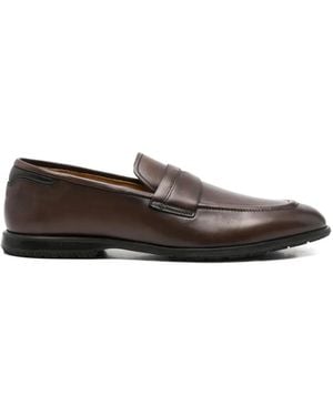 JOHN HARRISON Penny-Strap Loafers - White