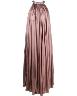 Rick Owens Medusa Silk Maxi Dress - Purple