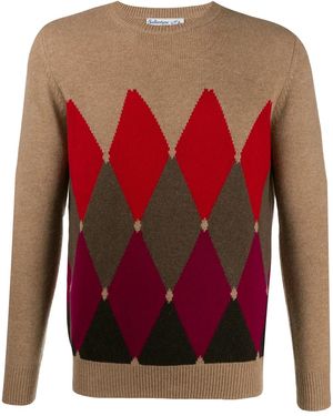 Ballantyne Patterned Sweater - Red