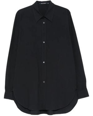 Sofie D'Hoore Curved-Hem Long-Sleeve Shirt - Black