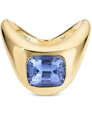 ZAHN-Z Tanzanite Cushion-Cut Ring - Blue