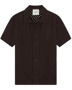 Frescobol Carioca Pinto Crochet Shirt - Black