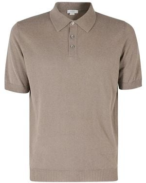 Seventy Short-Sleeve Knit Polo Shirt - Grey