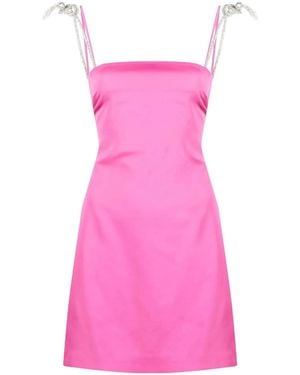 GIUSEPPE DI MORABITO Crystal Strap-Detail Mini Dress - Pink