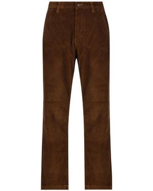 Napapijri Corduroy Straight-Leg Pants - Brown