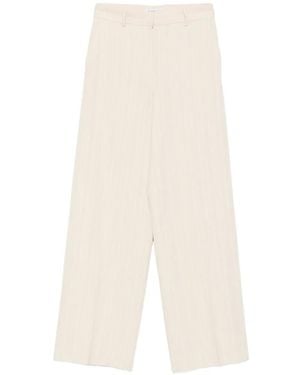 Manuel Ritz Pinstripe-Pattern Pants - White