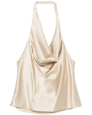 EB DENIM Cassia Halterneck Blouse - White