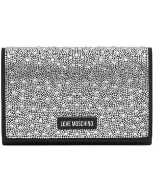 Love Moschino ストーン ショルダーバッグ - グレー