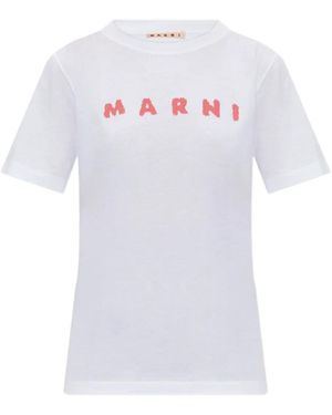 Marni Logo-Print T-Shirt - White