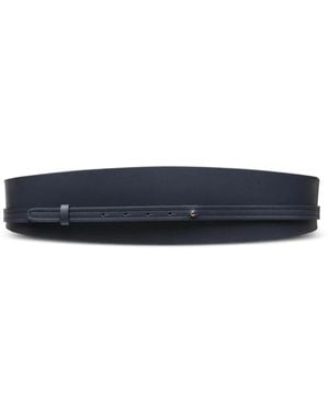 Niu Leather Wrap-Around Belt - Blue
