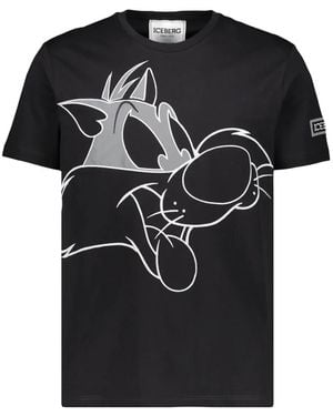 Iceberg Cotton T-shirt - Schwarz