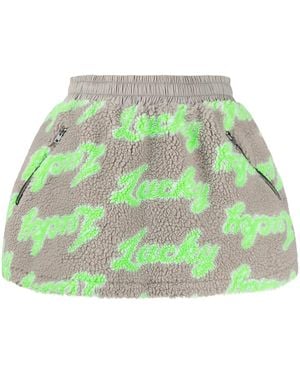 Natasha Zinko Terry-Cloth Skirt - Grey