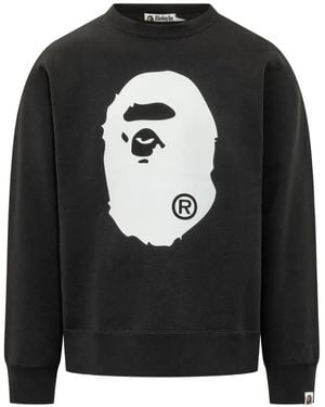 A Bathing Ape Ape Head Graphic-Print Sweatshirt - Black