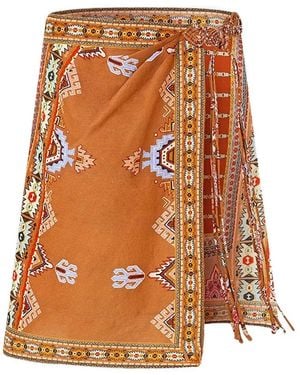 CAMILLA Pareo Fabric Of Time Con Cintura Lazada - Naranja