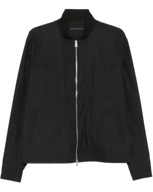 Low Brand Zip-Up Paneled Jacket - Black