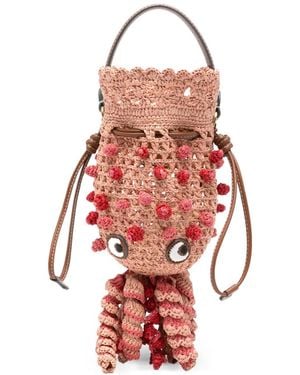 Anya Hindmarch Borsa A Secchiello Squid - Rosso