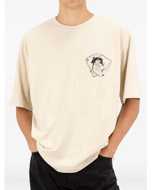 ICON DENIM Haak Graphic-Print T-Shirt - Natural