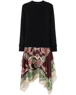La DoubleJ Sporty Foulard Kleid - Schwarz