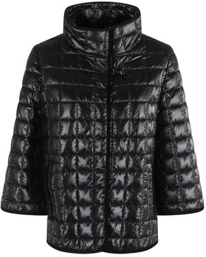 Fay Quilted Puffer Jacket - Black