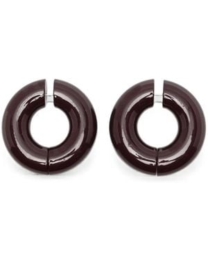 Uncommon Matters Strato Hoop Earrings - Brown