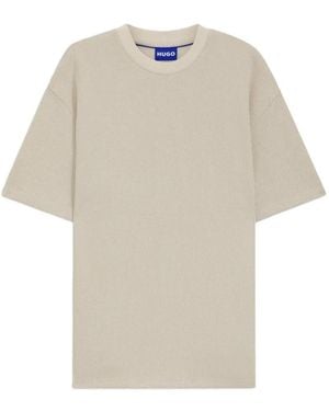 HUGO Camiseta Nuwaffle De Manga Corta - Blanco