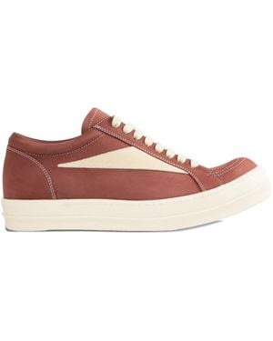 Rick Owens Sneakers Con Inserti - Marrone