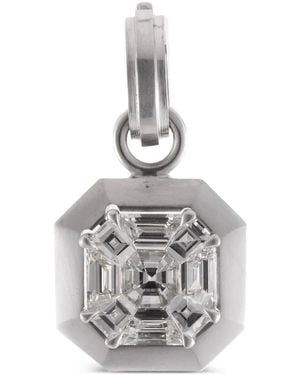 Sylva & Cie Pendentif En Mosaïque À Diamants - White