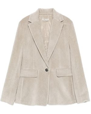 Antonelli Corduroy single-breasted jacket - Weiß