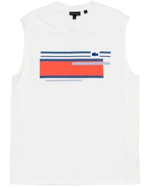 Lacoste Printed Vest - White