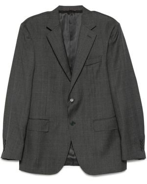 Canali Checked Suit - Grey