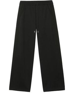 B+ AB Drawstring-Fastening Track Pants - Black