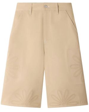 Sandro Pantalones Cortos Con Detalle Floral - Neutro