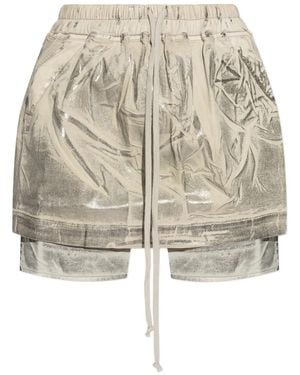 Rick Owens Gelaagde Rok Met Metallic-Effect - Naturel