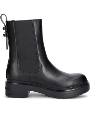 ARMANI EXCHANGE Chelsea-Boots Mit Elastischen Einsätzen - Schwarz